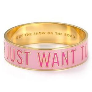 KATE SPADE-  BANGLE "GIRLS JUST WANT TO HAVE FUN"